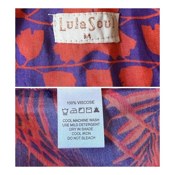 LULASOUL DRESS M MOWGLI CAPSULE LAGENLOOK BOHO WHIMSICAL TROPICAL VACATION CHIC - Picture 12 of 12